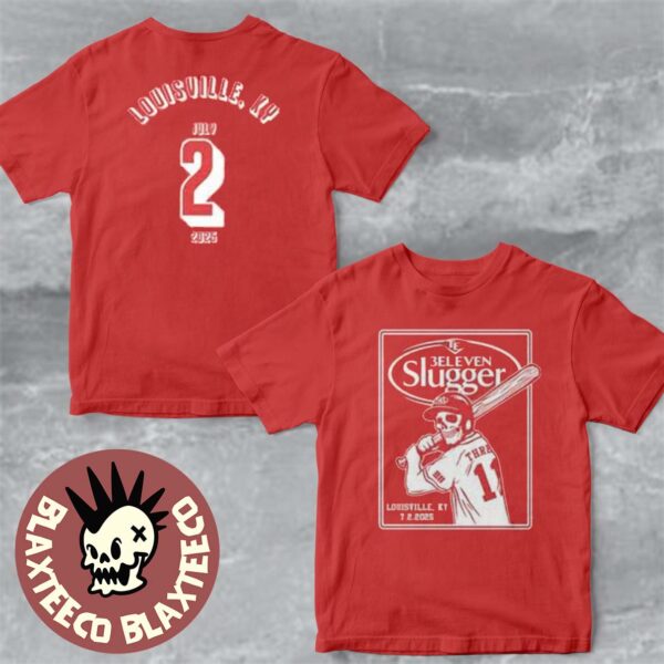 311 Louisville Kentucky 2025 Merch Tee 311 Slugger At Iroquois Amphitheater On July 2 2025 Two Sided T-Shirt