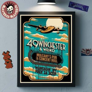 49 Winchester And Wesko Wantagh New York At Mulcahy’s Pub And Concert Hall On July 26 2025 Plane Art Home Decor Poster Canvas
