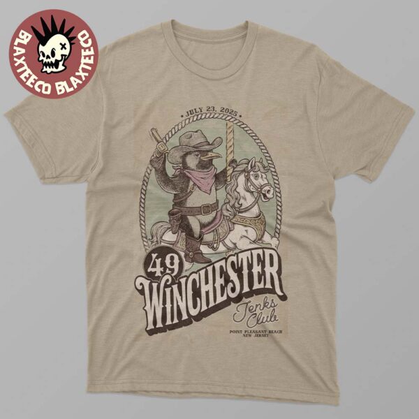 49 Winchester Point Pleasant Beach New Jersey 2025 Gig Poster at Tenks Club On July 23 2025 Unisex T-Shirt