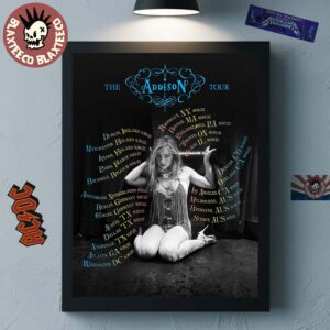 Addison Rae The Addison Tour 2025 Schedule Tour Dates Photo Art Home Decor Poster Canvas