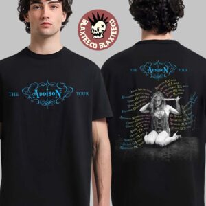 Addison Rae The Addison Tour 2025 Schedule Tour Dates Photo Art Two Sided T-Shirt