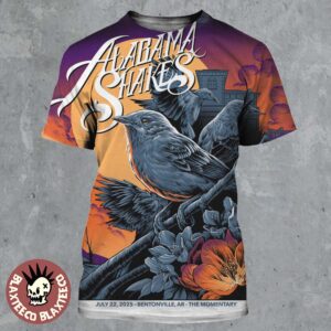 Alabama Shakes Bentonville Arkansas 2025 Concert Poster At The Momentary On July 22 2025 All Over Print Shirt