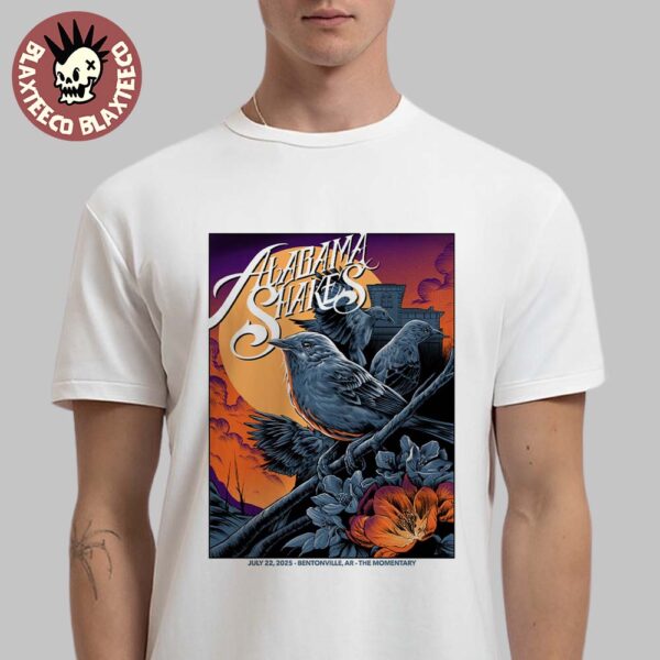 Alabama Shakes Bentonville Arkansas 2025 Concert Poster At The Momentary On July 22 2025 Essentials T-Shirt