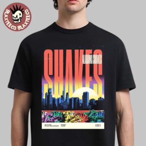 Alabama Shakes Chicago Illinois 2025 Diptych Night 2 Poster At The Salt Shed Outdoors On July 16 2025 Unisex T-Shirt