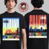 Alabama Shakes Chicago Illinois 2025 Shows Diptych Night 1 And 2 Combined Poster At The Salt Shed Outdoors On July 15 And 16 2025 Two Sided T-Shirt