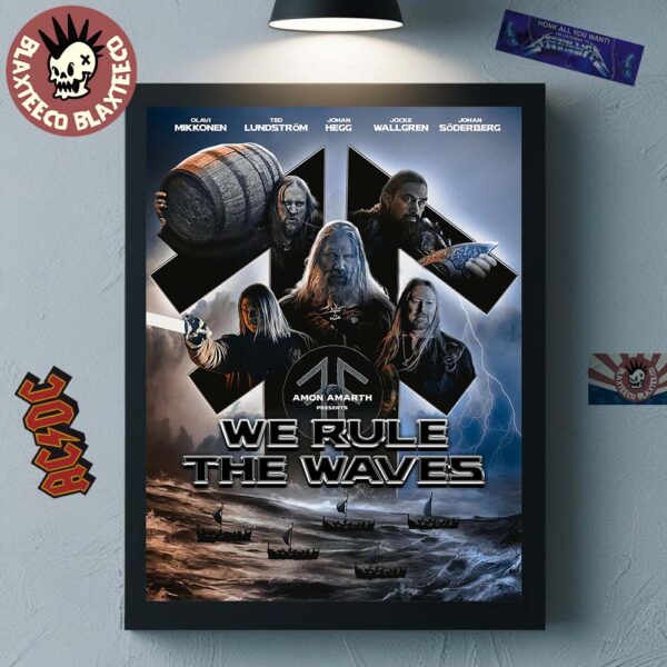 Amon Amarth We Rule The Waves Single Art Poster Canvas For Home Decorations