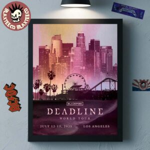 BLACKPINK Deadline World Tour 2025 Exclusive Poster For Los Angeles On July 12-13 2025 Home Decor Poster Canvas