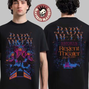 Babymetal Secret Gig Metal Forth Countdown In Los Angles CA At The Regent Theater On July 24 2025 The Foxes Who Dream Two Sided T-Shirt