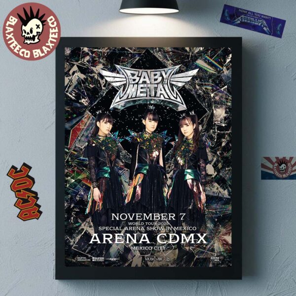 Babymetal World Tour 2025 Special Arena Show In Mexico At Arena CDMX On November 7 2025 Home Decor Poster Canvas