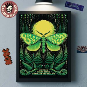 Billy Strings Auckland New Zealand 2025 Event Poster At Spark Arena On July 22 2025 Home Decor Poster Canvas