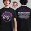 Black Sabbath And Ozzy Osbourne Back To The Beginning Merch Band Photo Event Tee With Lineup Two Sided T-Shirt