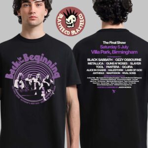 Black Sabbath And Ozzy Osbourne Back To The Beginning Merch Event Tee With Lineup Two Sided T-Shirt