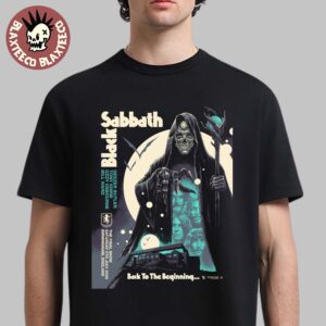Black Sabbath And Ozzy Osbourne Back To The Beginning Merch Skeleton Witch Unisex T-Shirt