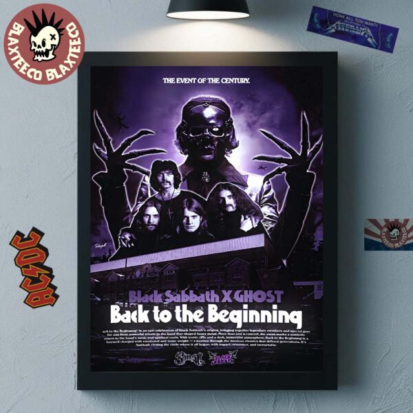 Black Sabbath x Ghost Back To The Beginning The Final Show 2025 The Event Of The Century On July 5 2025 Home Decor Poster Canvas