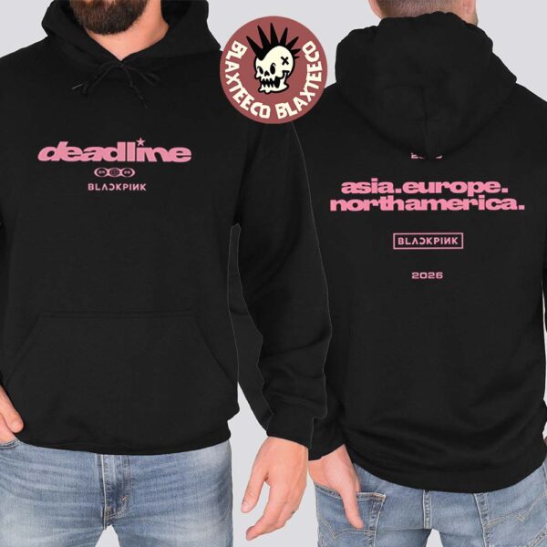 BLACKPINK Deadline World Tour 2025 2026 Continent Logo Hoodie