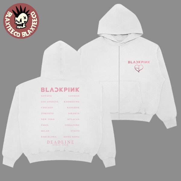 BLACKPINK Deadline World Tour 2025 2026 Foil Zip Hoodie White