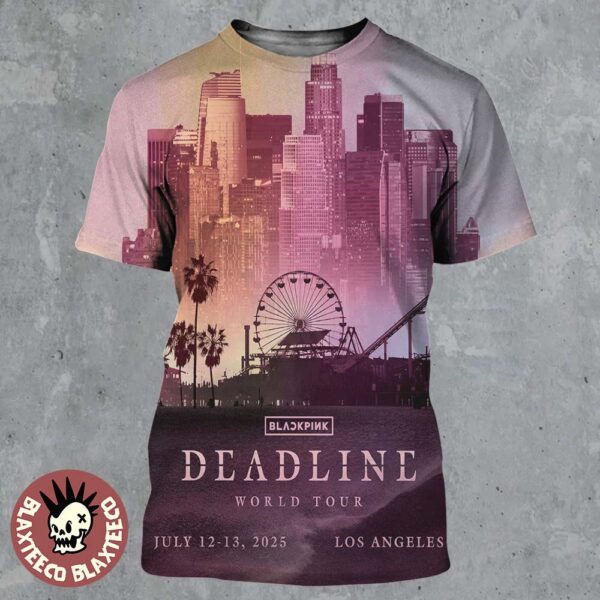 BLACKPINK Deadline World Tour 2025 Exclusive Poster For Los Angeles On July 12-13 2025 All Over Print Shirt