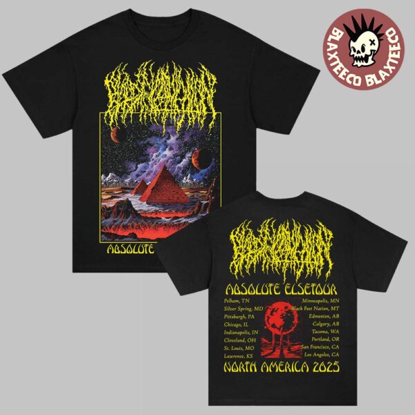 Blood Incantation Absolute Elsewhere North America Summer 2025 Tour Two Sided T-Shirt