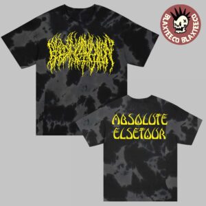 Blood Incantation Absolute Elsewhere North America Tour 2025 Black And Grey Tie Dye T-Shirt