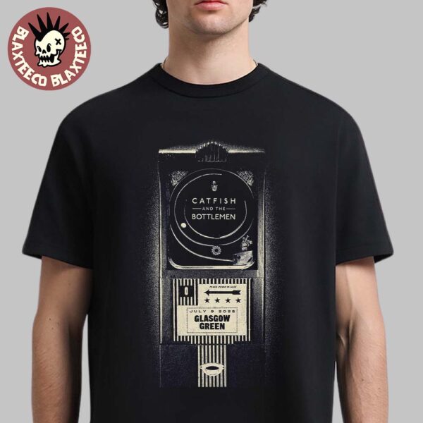 Catfish And The Bottlemen Gig Poster For Glasgow Scotland At Glasgow Green On July 9 2025 Classic T-Shirt