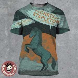 Chris Stapleton Belmont Park New York 2025 Gig Poster For Show At UBS Arena On July 23 2025 All Over Print Shirt