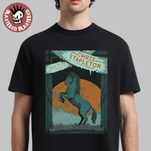Chris Stapleton Belmont Park New York 2025 Gig Poster For Show At UBS Arena On July 23 2025 T-Shirt