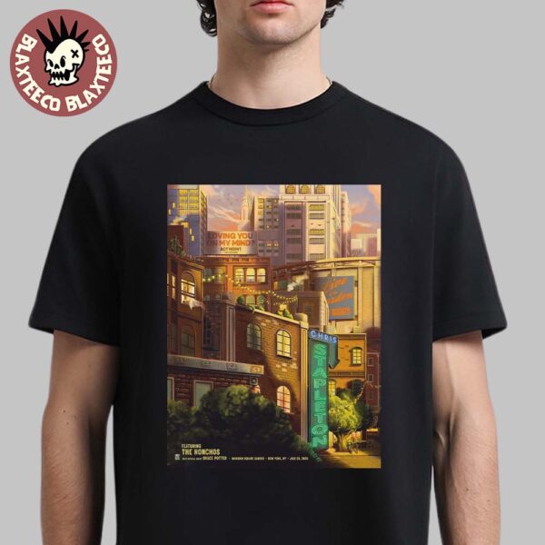 Chris Stapleton New York Night 1 Concert Poster At Madison Square Garden On July 25 2025 Unisex T-Shirt