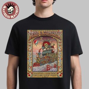 Dead And Company Celebrating 60 Years Of The Grateful Dead’s Music In San Francisco California At Golden Gate Park On August 1 2 3 2025 Skeleton Train Voyage Art T-Shirt