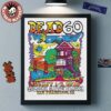 Primus Onward And Upward New York 2025 Gig Poster At The Rooftop At Pier 17 On July 21 2025 Home Decor Poster Canvas