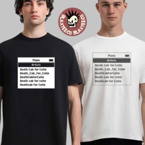 Death Cab For Cutie Plans 20th Anniversary DCfC Screen T-Shirt