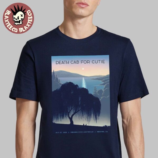 Death Cab For Cutie Redding California 2025 Gig Poster At Redding Civic Auditorium On July 25 2025 Unisex T-Shirt