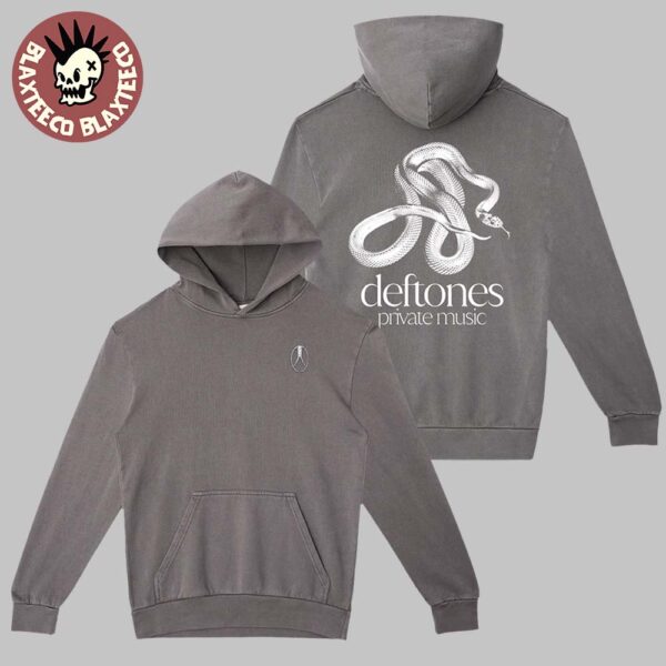 Deftones Private Music Logo Snake Two Sided Hoodie