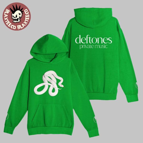 Deftones Private Music Snake Green Hoodie