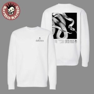 Deftones Private Music Tracklist White Crewneck Sweater