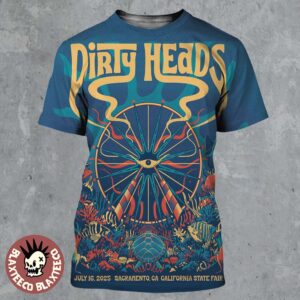 Dirty Heads Sacramento California 2025 Event Poster At California State Fair On July 16 2025 All Over Print Shirt