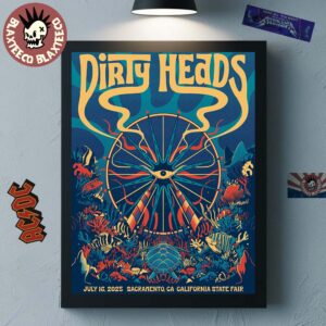 Dirty Heads Sacramento California 2025 Event Poster At California State Fair On July 16 2025 Home Decor Poster Canvas