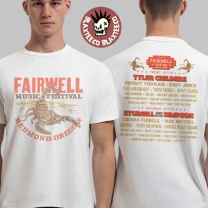 Fairwell Music Festival 2025 Redmond Oregon Merch Scorpion Tee With Lineup Two Sided T-Shirt