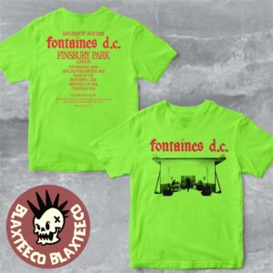 Fontaines D.C. Finsbury Park London On July 5 2025 Two Sided T-Shirt