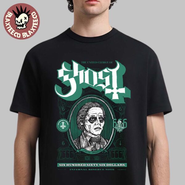 Ghost Band The United Clergy Of Ghost 666 Dollars Mummy Dust T-Shirt