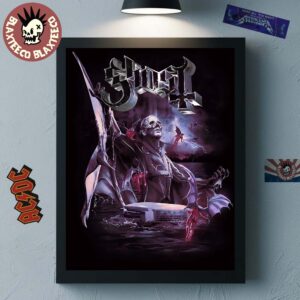 Ghost Skeletour World Tour 2025 Exclusive Tampa Florida Ritual at Amalie Arena July 12 2025 Home Decor Poster Canvas