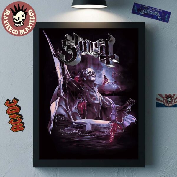 Ghost Skeletour World Tour 2025 Exclusive Tampa Florida Ritual at Amalie Arena July 12 2025 Home Decor Poster Canvas
