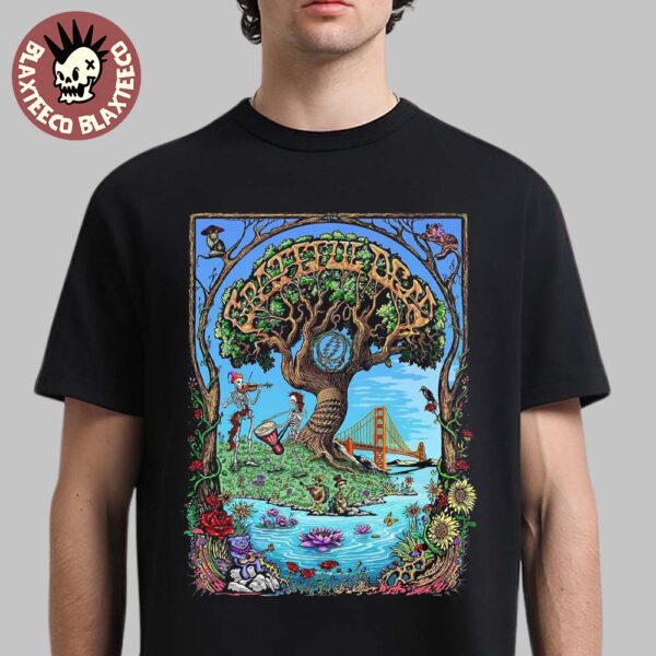 Grateful Dead 60 Years Of Dead Celebration 2025 The Old Oak Tree Art Unisex T-Shirt