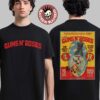 Guns N Roses Budapest Hungary 2025 Tour Poster At Ferenc Puskas Stadium On July 15 2025 One Night Only No One Escapes This Show Hanging Skeleton Two Sided T-Shirt