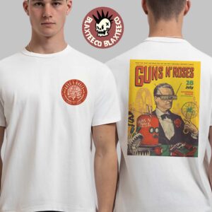 Guns N Roses Luxembourg City Luxembourg 2025 Exclusive Tee At Luxembourg Open Air On July 28 2025 White Version T-Shirt