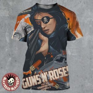 Guns N Roses Stockholm Sweden 2025 Concert Poster At Strawberry Arena On July 4 2025 They Left Her For Dead Now She Is Back With An Appetite For Destruction All Over Print Shirt