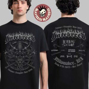 Hatebreed Summer Slaughter Tour 2025 Milwaukee Wisconsin Venue Merch Tee At The Rave On July 27 2025 Two Sided T-Shirt