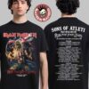 Justin Hawkins Rides Again Again Tour 2026 Schedule Tour Dates Two Sided T-Shirt