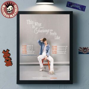 JVKE This Is What Touring Asia Feels Like 2025 Asia Tour Dates Home Decor Poster Canvas