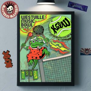 King Gizzard And The Lizard Wizard Orchestra New Haven Connecticut 2025 Gig Poster At Westville Music Bowl On July 30 2025 Tennis Courts Art Home Decor Poster Canvas
