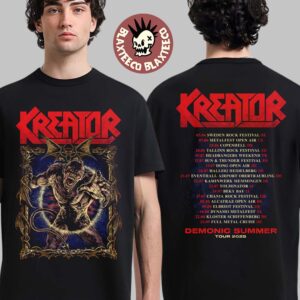 Kreator Demonic Summer Tour 2025 Merch Two Sided T-Shirt